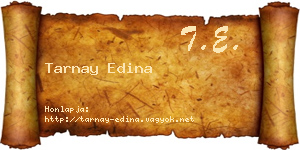 Tarnay Edina névjegykártya